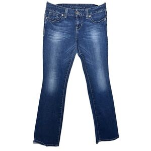 Guess Women's Jeans‎ Size 31 Blue Denim Pants Stretch Casual daredevil bootcut